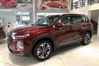 Hình ảnh Hyundai Santafe 2019 màu đỏ