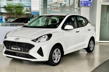 Hình ảnh I10 Sedan MT Base màu trắng (bản tiêu chuẩn)